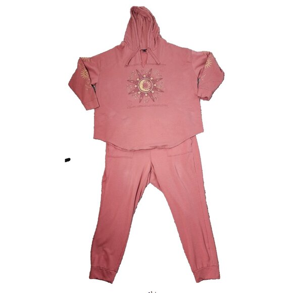 Torrid Sun and Moon Hoodie Lounge Set Size 3 - Picture 3 of 7